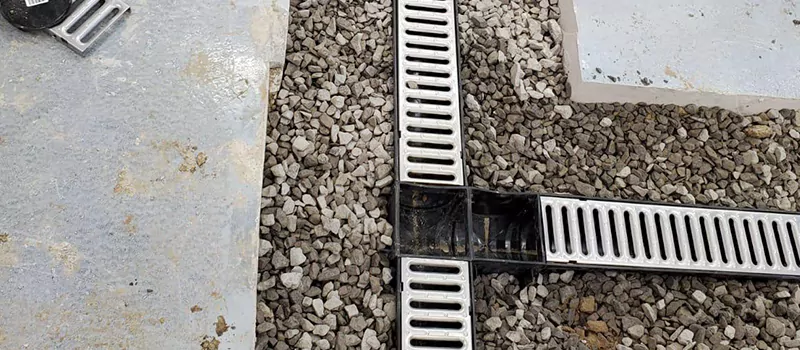 Storm Water Trench Drain Repair in Midhurst, ON